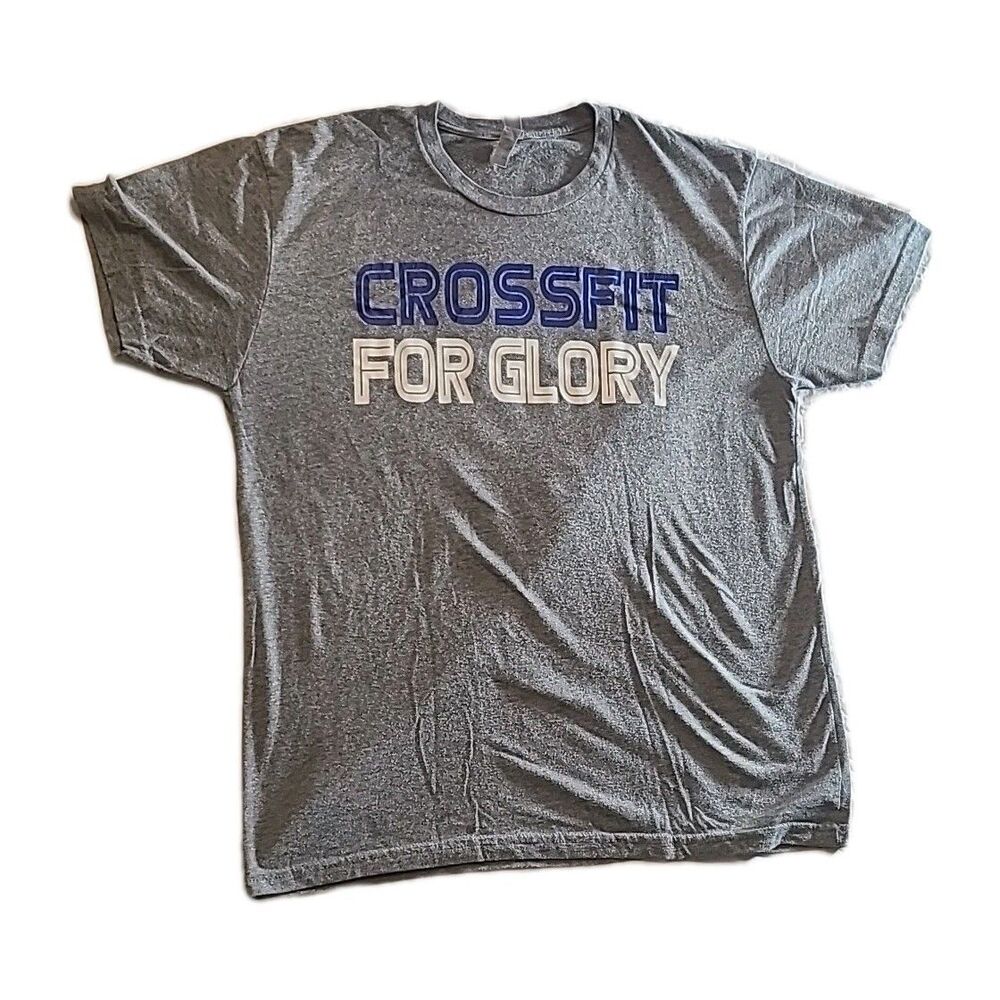 Next Level Crossfit For Glory Gray Tee Shirt size Large